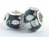 Lampwork Sterling Silver Double Core Beads, Rondelle Approx 4.5MM 